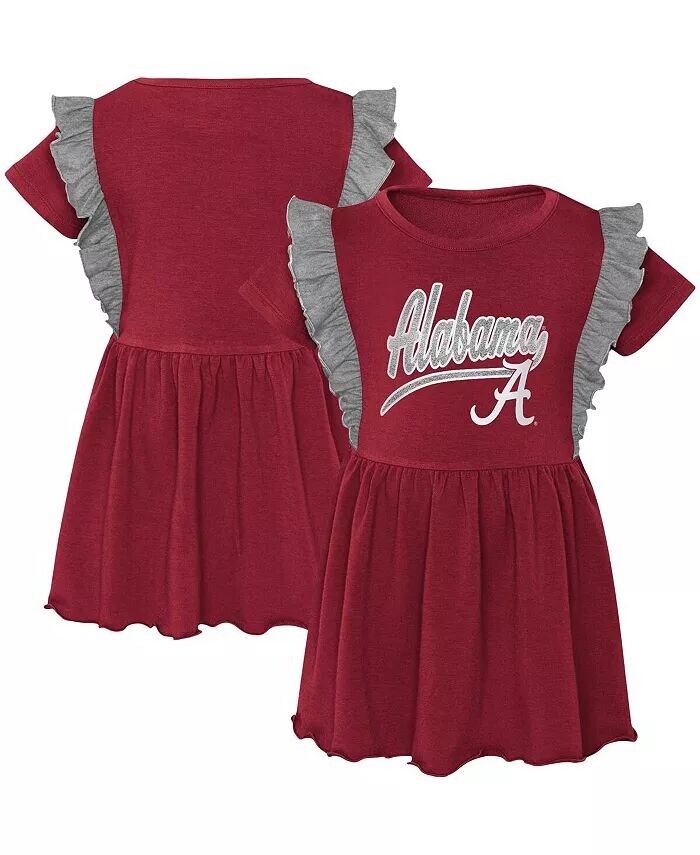 

Платье для девочек Crimson Alabama Crimson Tide Too Cute Tri-Blend Dress Outerstuff, красный