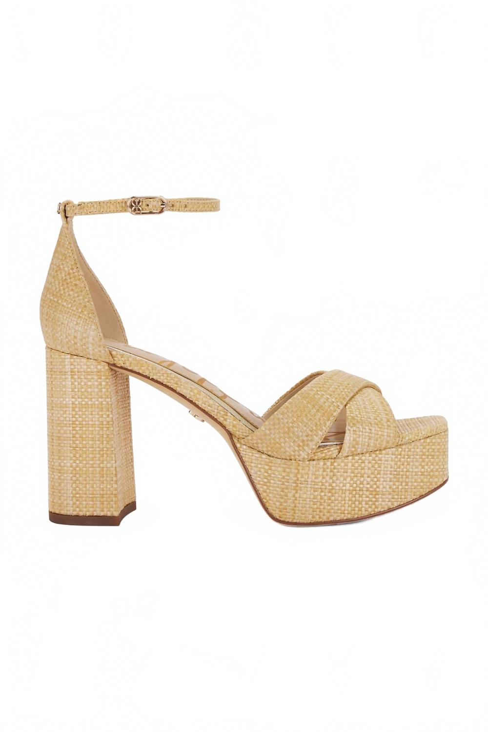 Женские туфли Jullian на платформе с каблуком, цвет отбеленный бук Sam Edelman