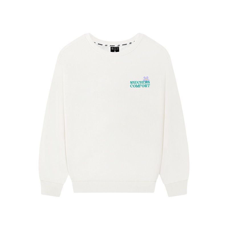 

Skechers Свитшот женский Marshmallow White/0074 с круглым вырезом утепленный, Белый, Skechers Свитшот женский Marshmallow White/0074 с круглым вырезом утепленный