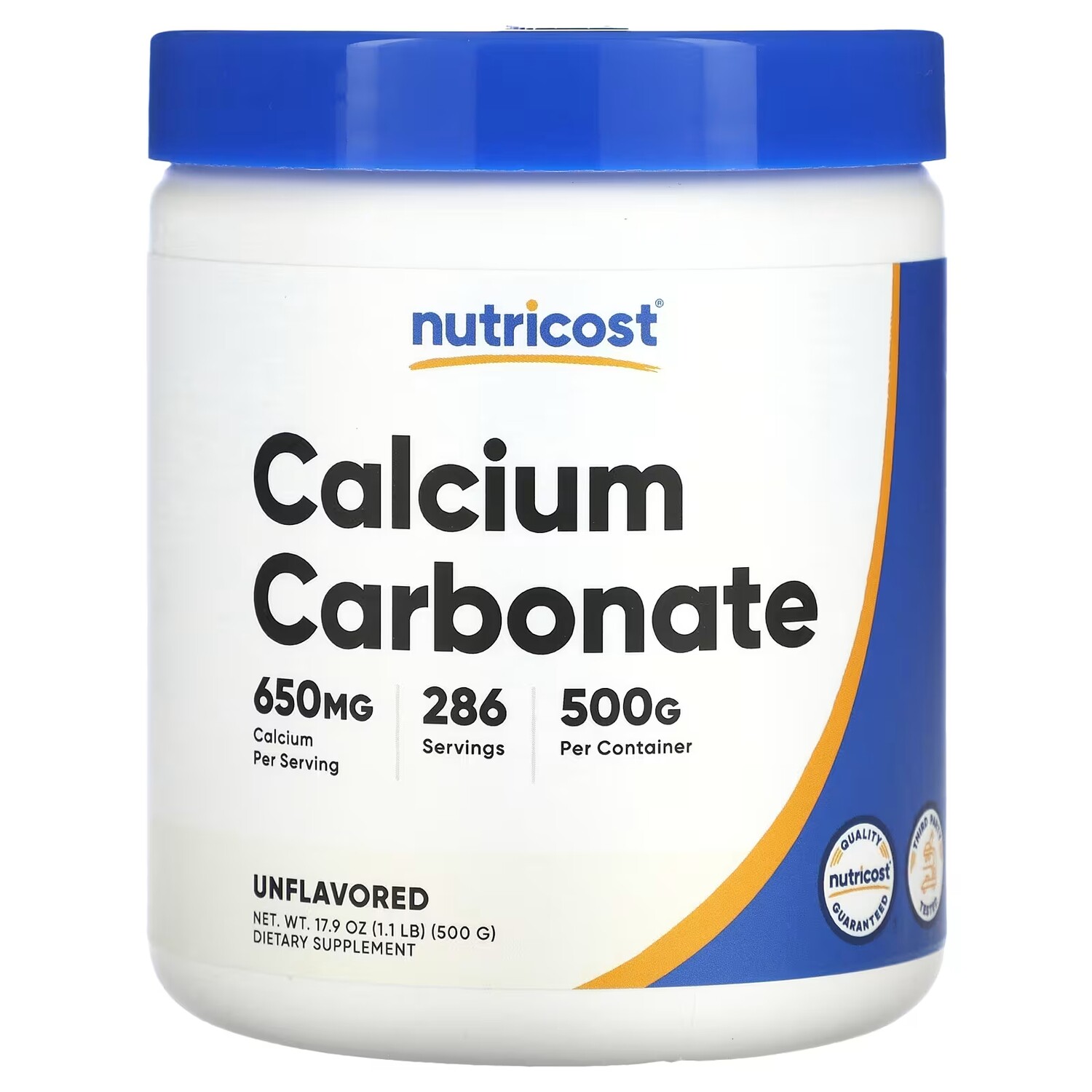 

Карбонат кальция Nutricost, 500 г