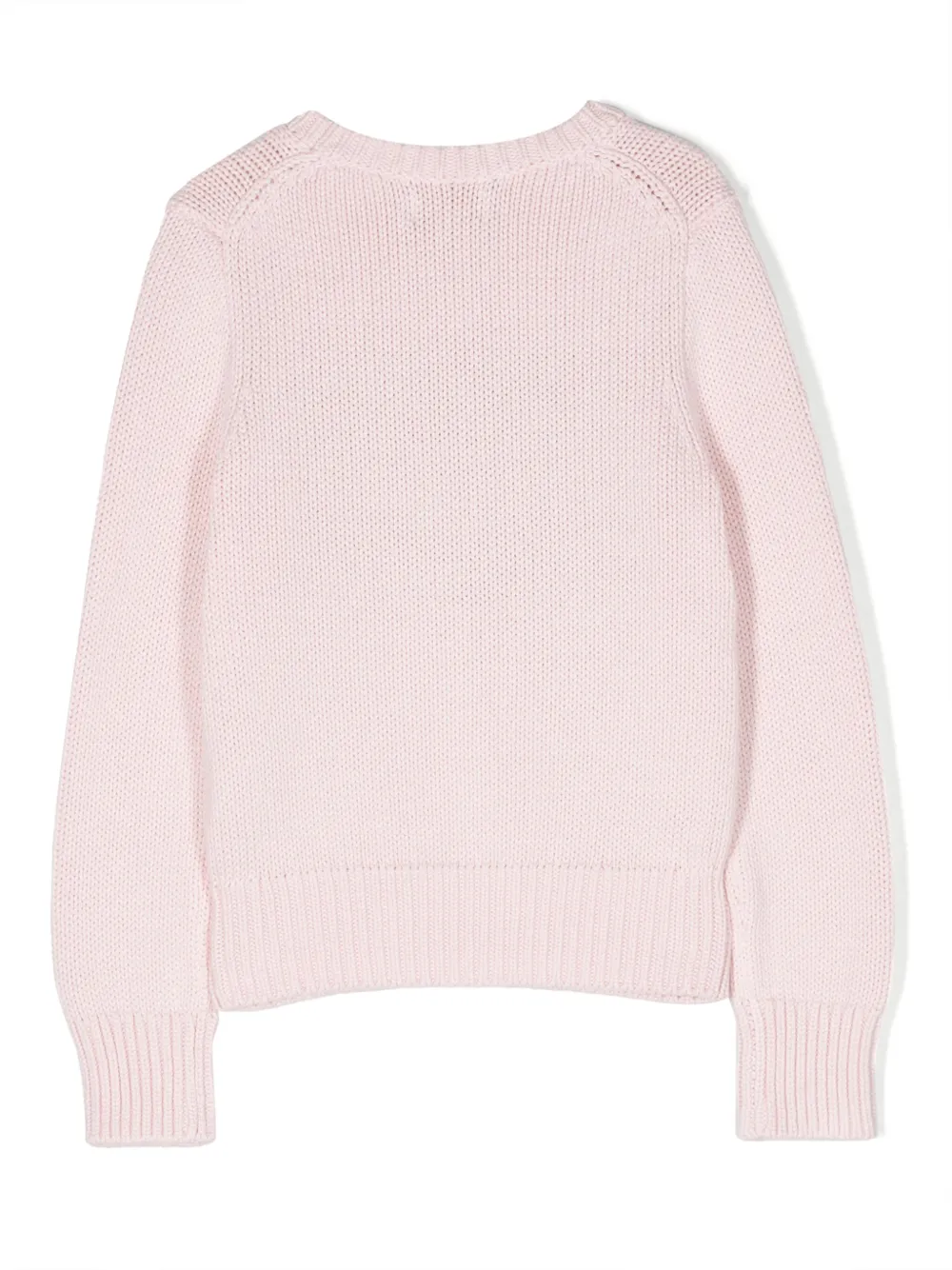 Джемпер с узором POLO RALPH LAUREN KIDS, розовый — фото 2