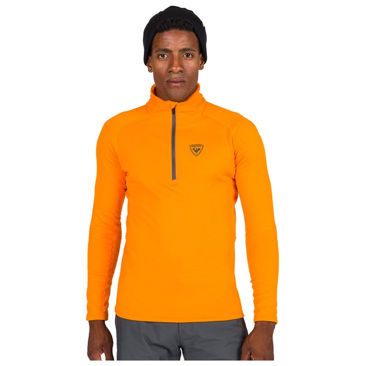 

Флисовая кофта с черной резинкой, полумолния, цвет "солнечный луч" - s Rossignol