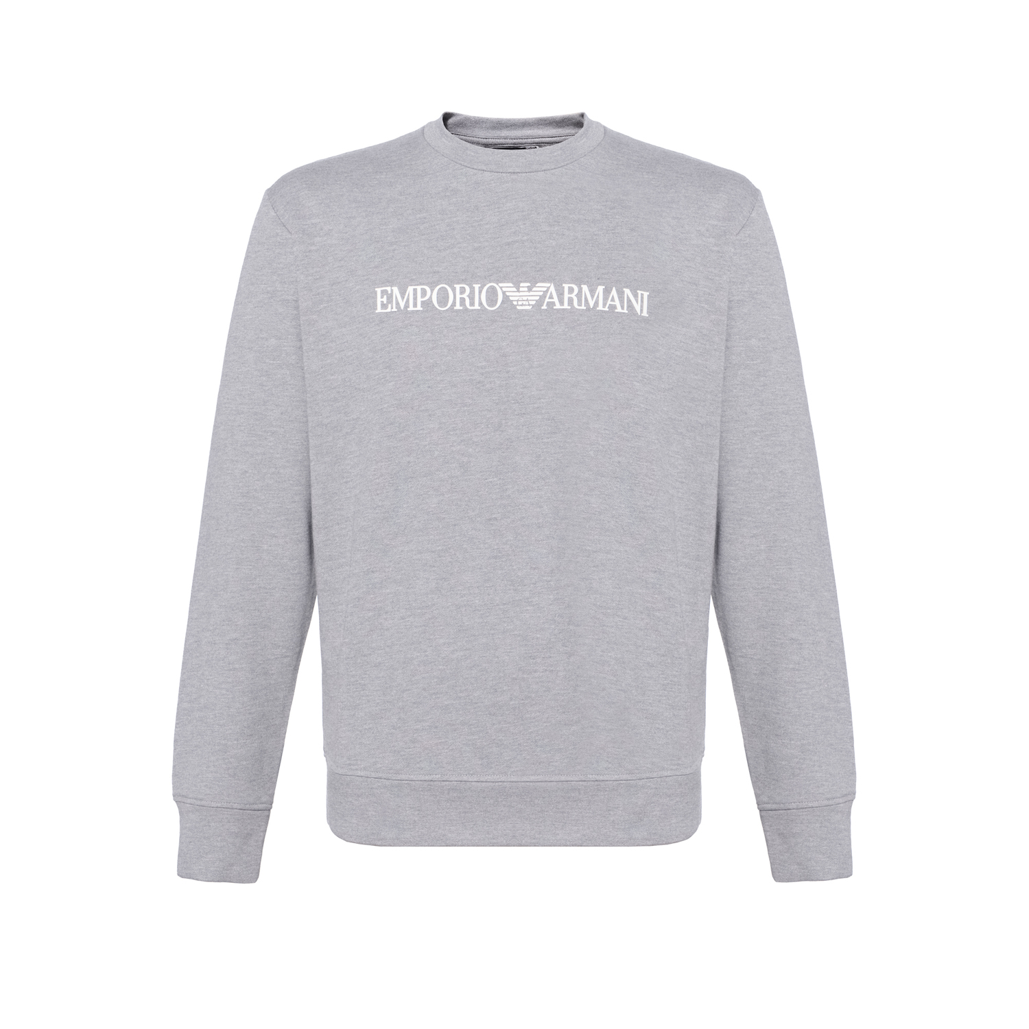 

Свитшот из смесовой ткани с логотипом EMPORIO ARMANI, серый