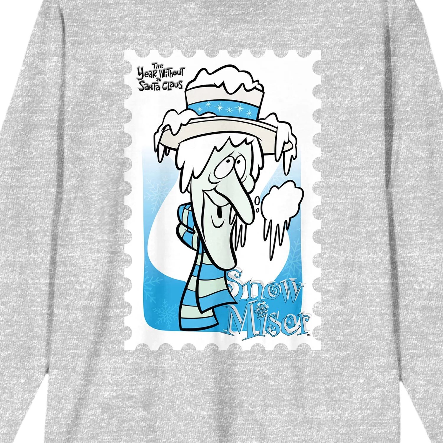 

Мужская футболка «Год без Санта-Клауса Snow Miser Stamp» Licensed Character