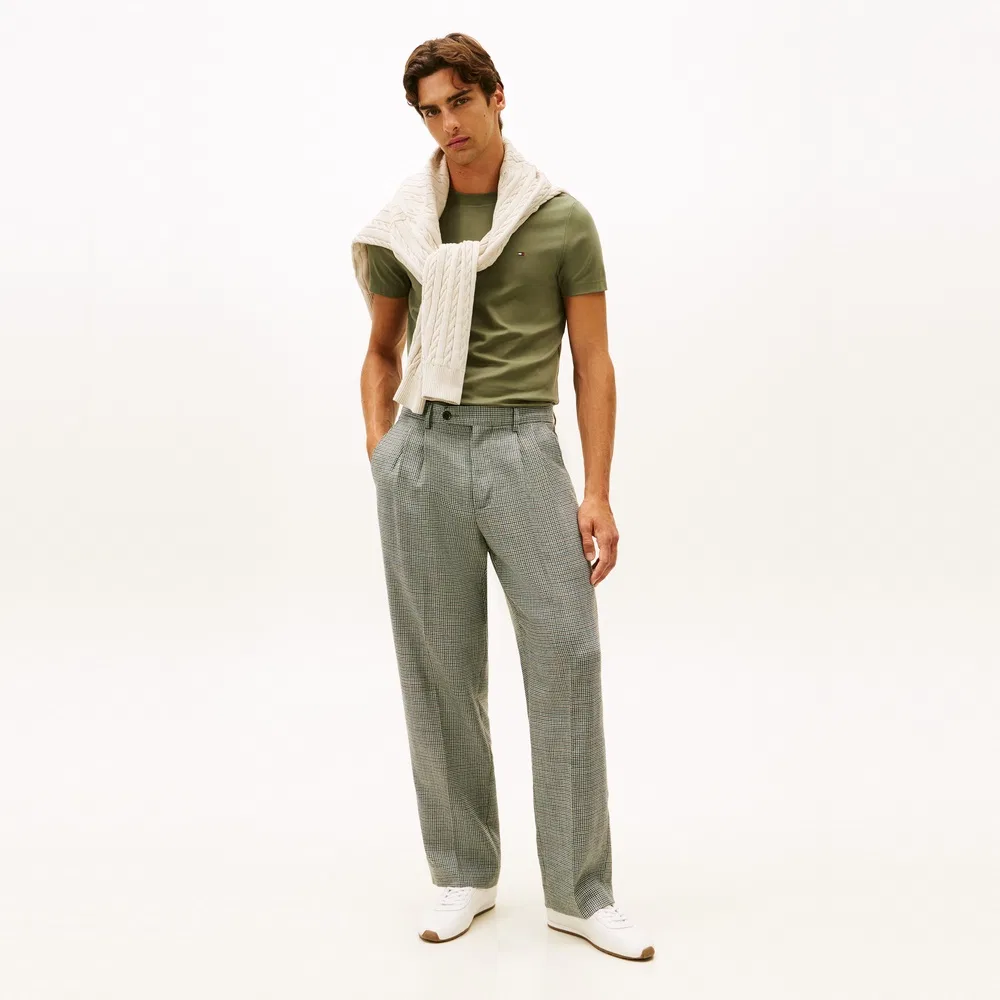 Мужские белые кожаные кроссовки Maxer Low Profile Runner от Tommy Jeans — фото 2