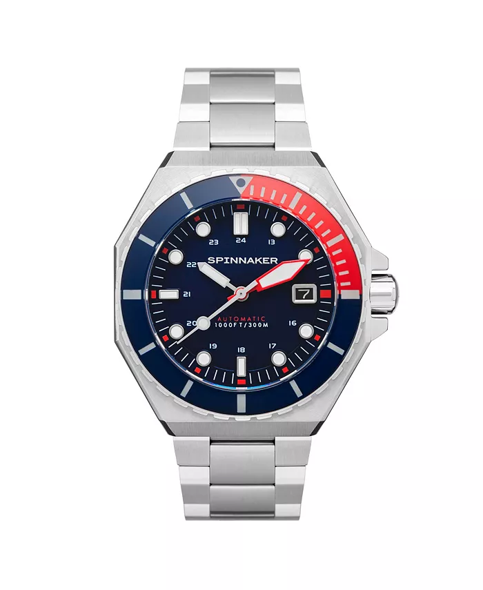 

Мужские часы Dumas Automatic с браслетом из цельной нержавеющей стали, 44 мм Spinnaker