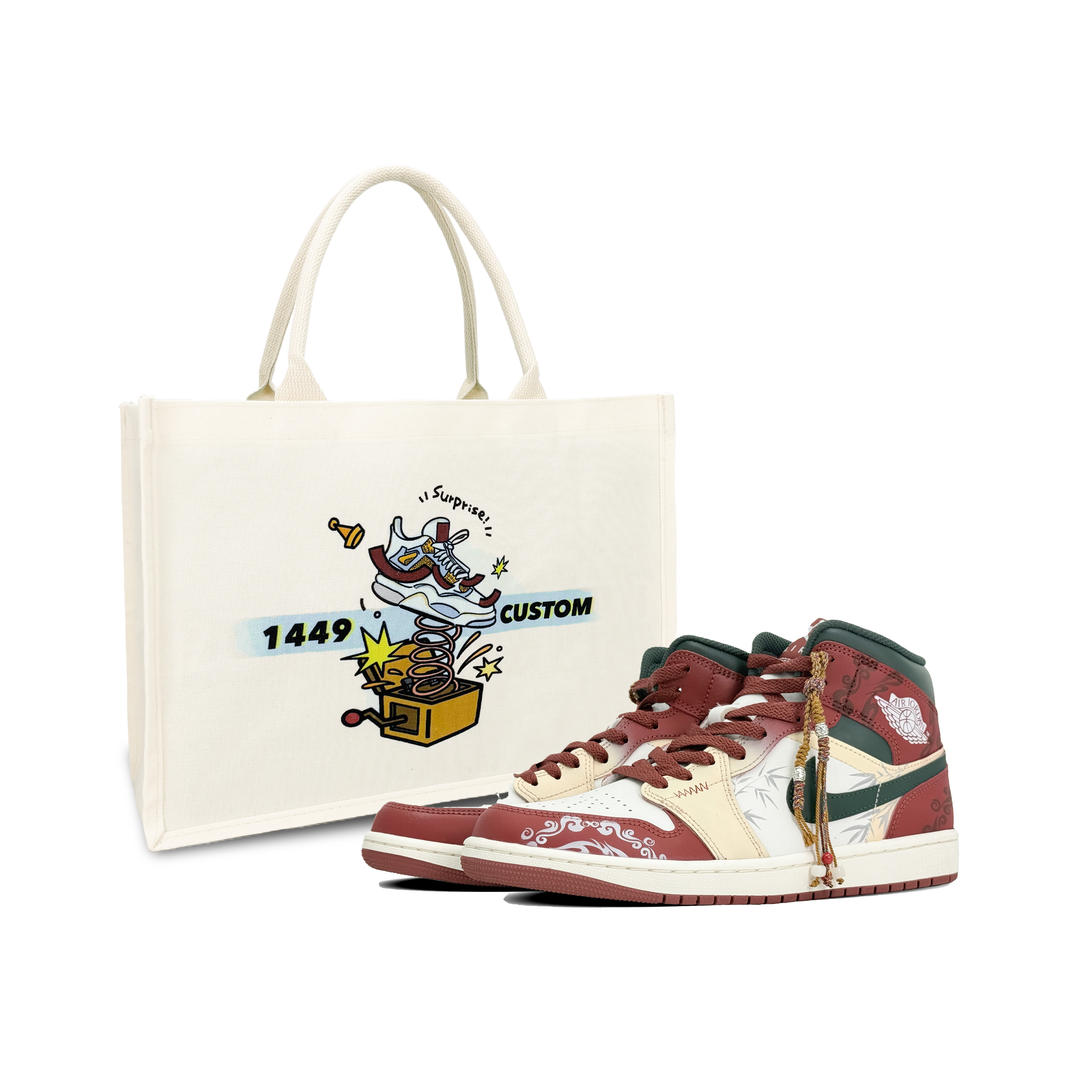 

Jordan Кроссовки Air 1 Mid top Vintage Basketball Shoes Men's Yellow Red