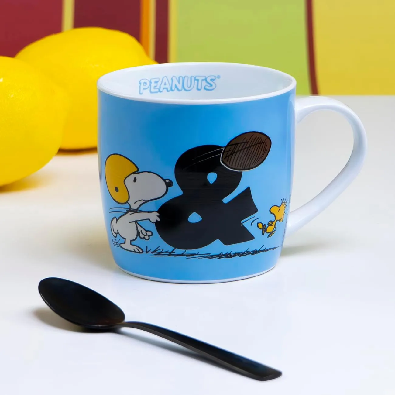 Кружка Peanuts Friendship & Wisdom, 300 мл, фарфоровая, синяя Gedalabels — фото 2
