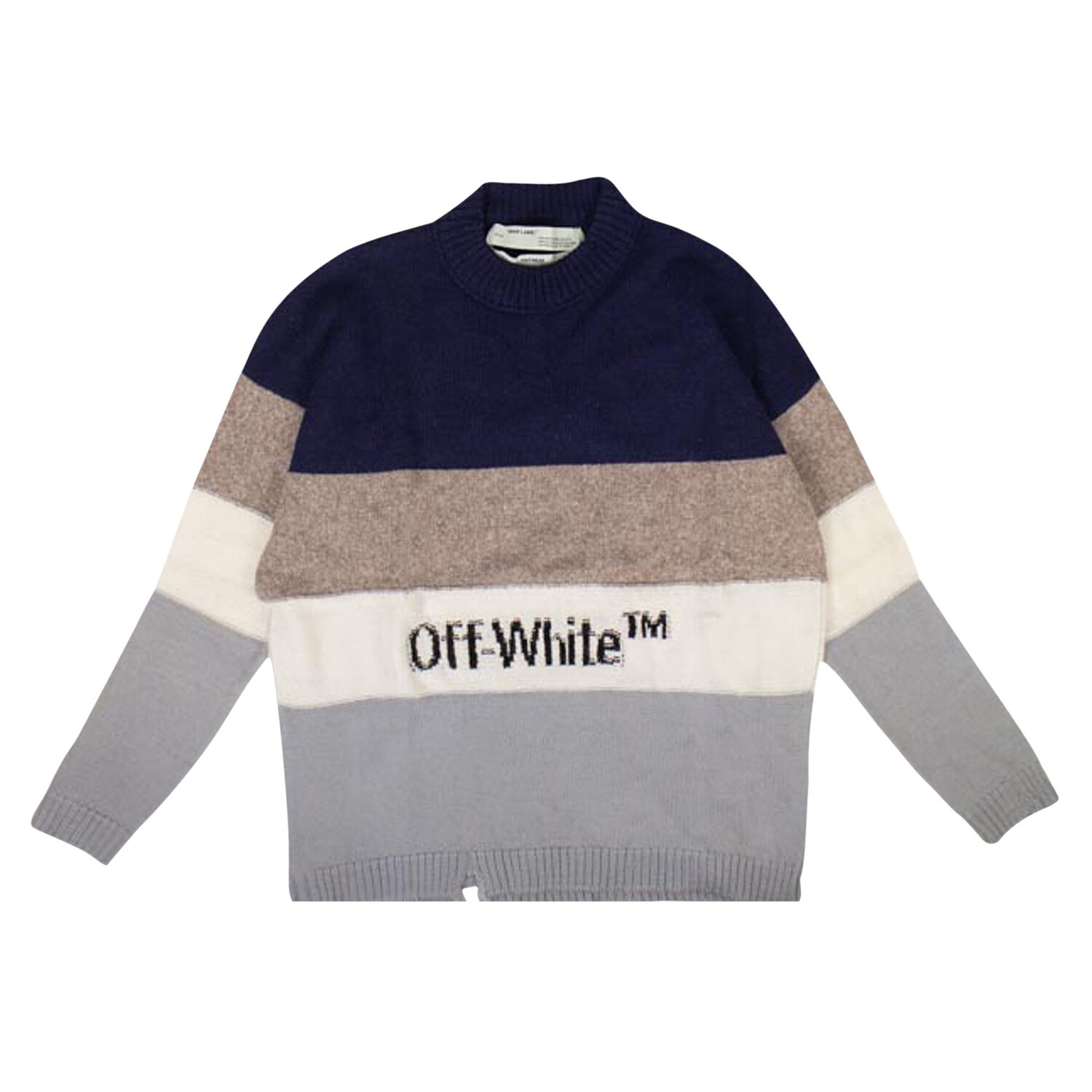 

Свитер Off-White из шерстяной полоски Многоцветный