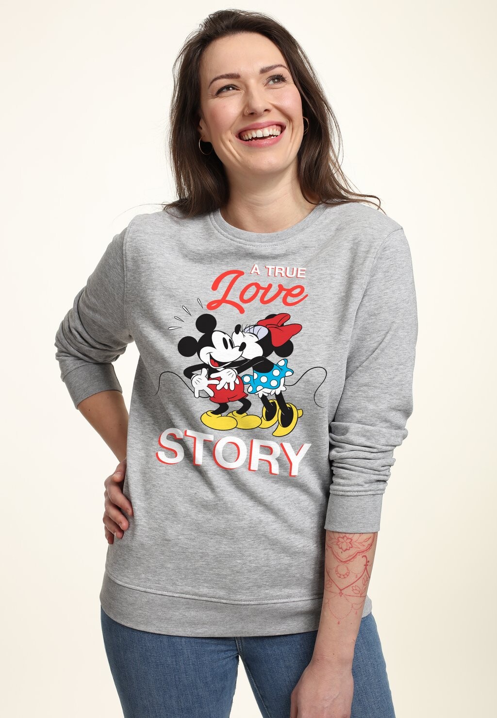 

Толстовка DISNEY CLASSIC MICKEY TRUE LOVE STORY Disney, цвет Mottled Light Grey