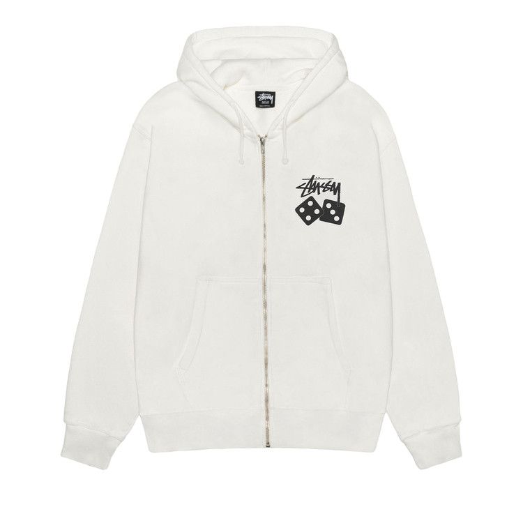 

Худи Stussy Dice Zip Hoodie Pigment Dyed, Natural