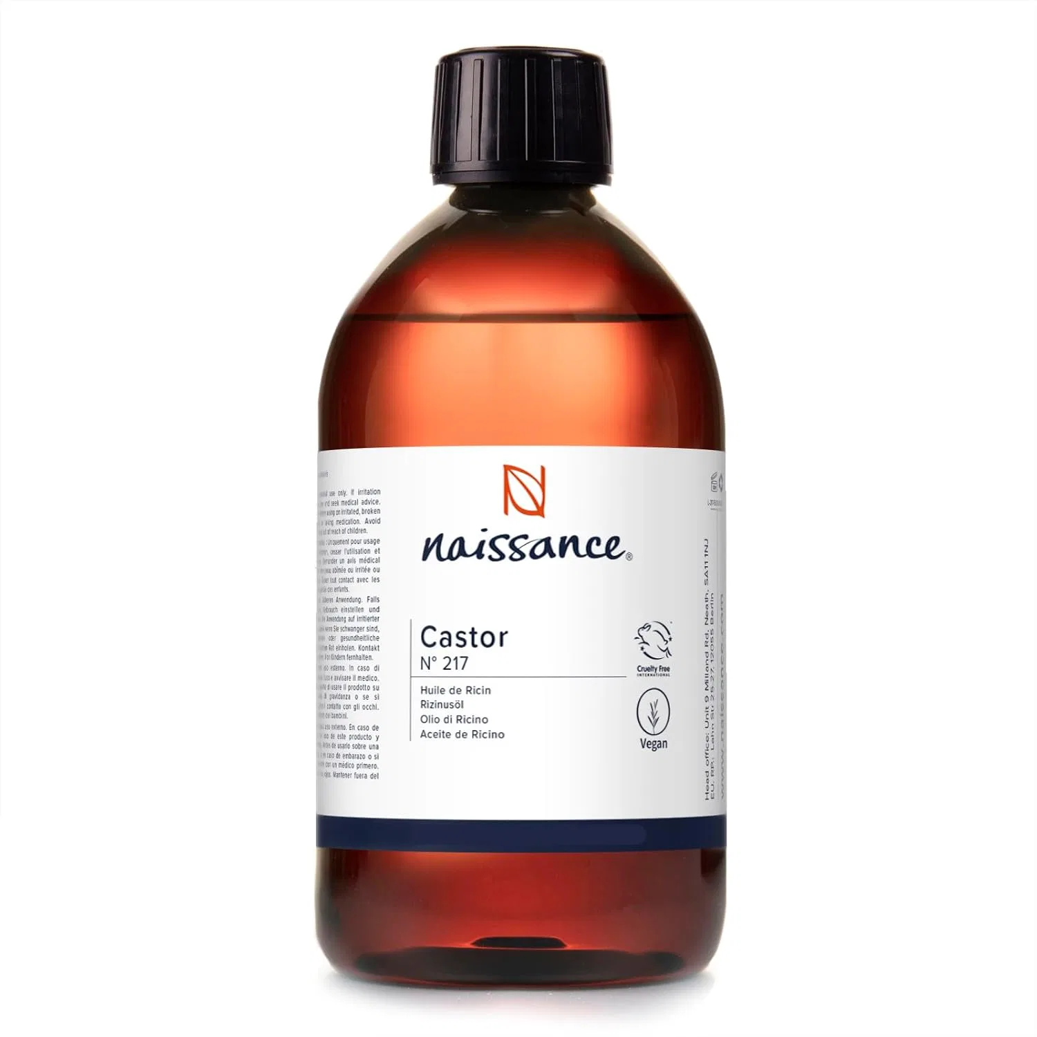 Натуральное касторовое масло Naissance Cold-Pressed Castor Oil (№ 217) 100 мл Naissance