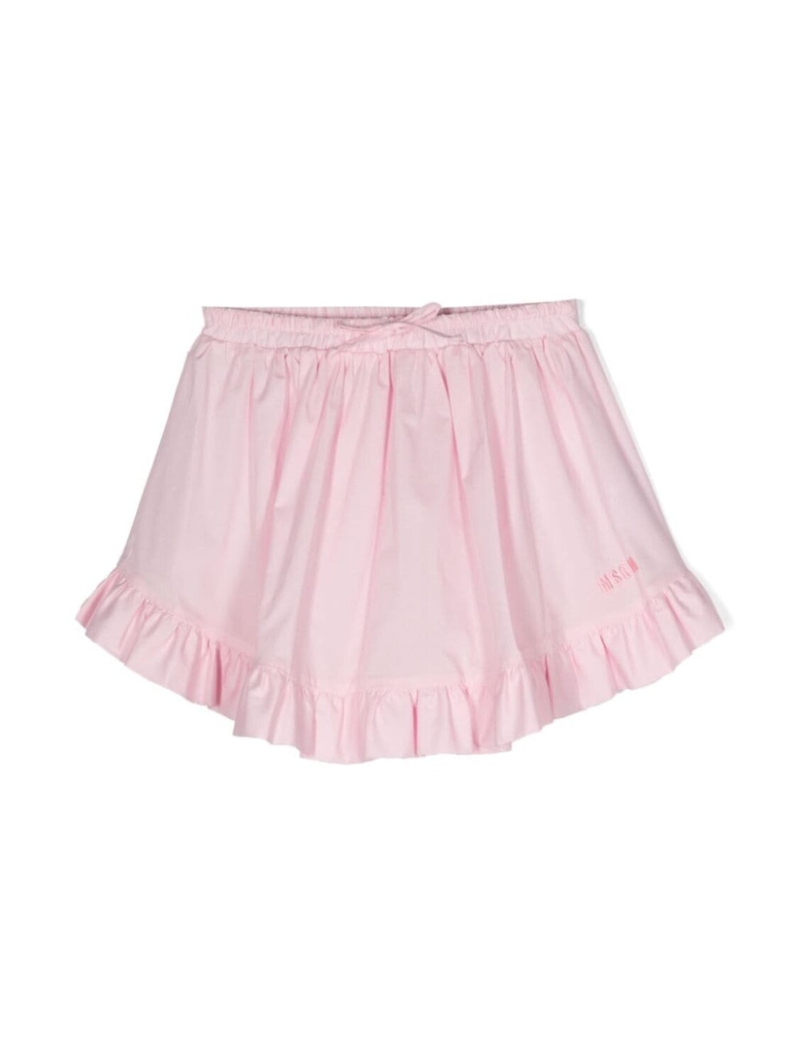 

MSGM Kids юбка с оборками, розовый
