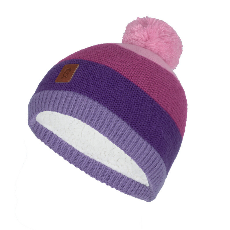 

Детская шапка Gryllefjord Bobble Trollkids, фиолетовый