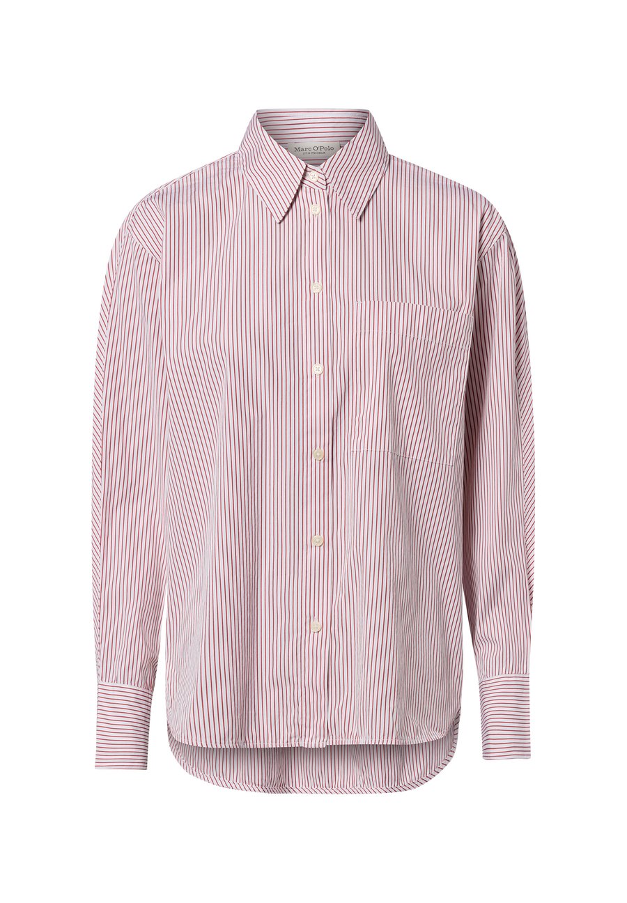

Блуза Marc O'Polo Button-down blouse, Weiß Rot/White