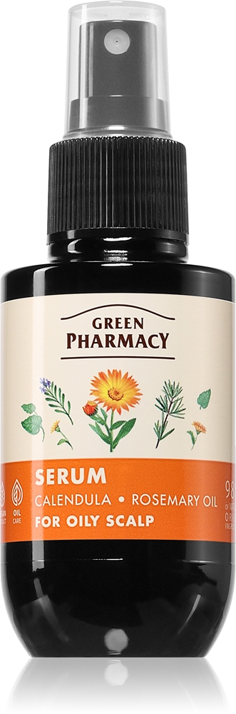 

Сыворотка с календулой и розмарином для жирных волос Green Pharmacy, 100 мл