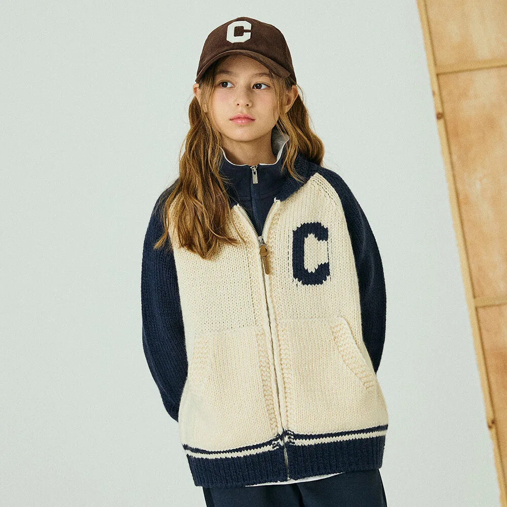 Детский кардиган College Clover тёмно-синий от Covernat Kids