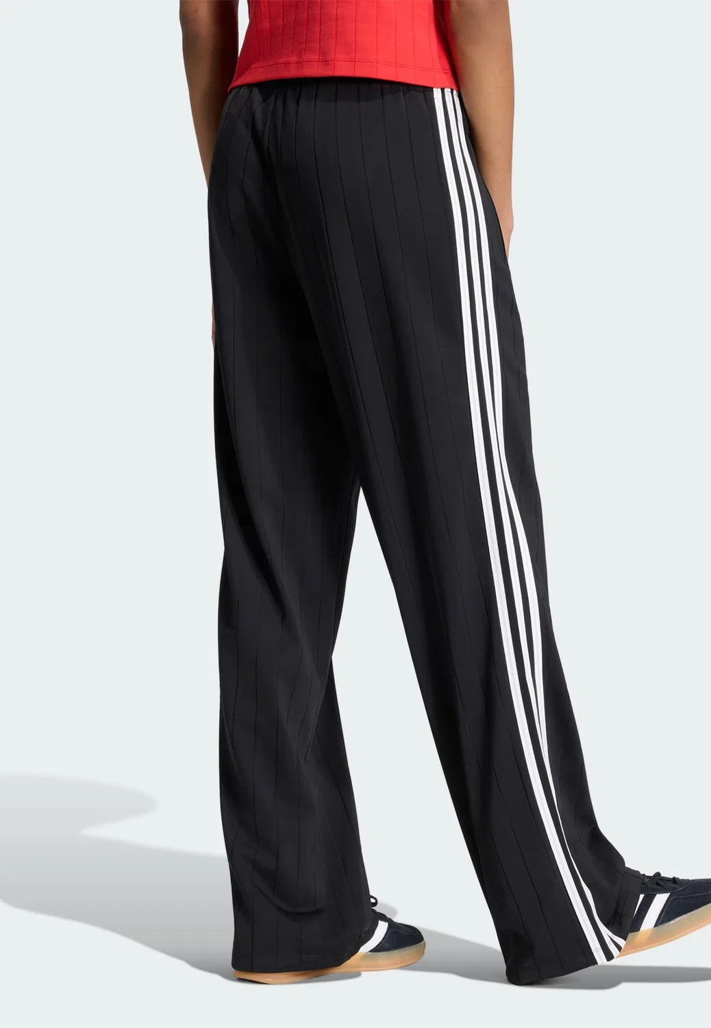 Брюки Adidas Originals свободного кроя Firebird черного цвета — фото 3