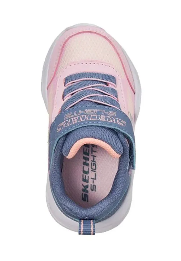 Кроссовки sola glow Skechers, Gray Mesh/Light Pink Trim — фото 3