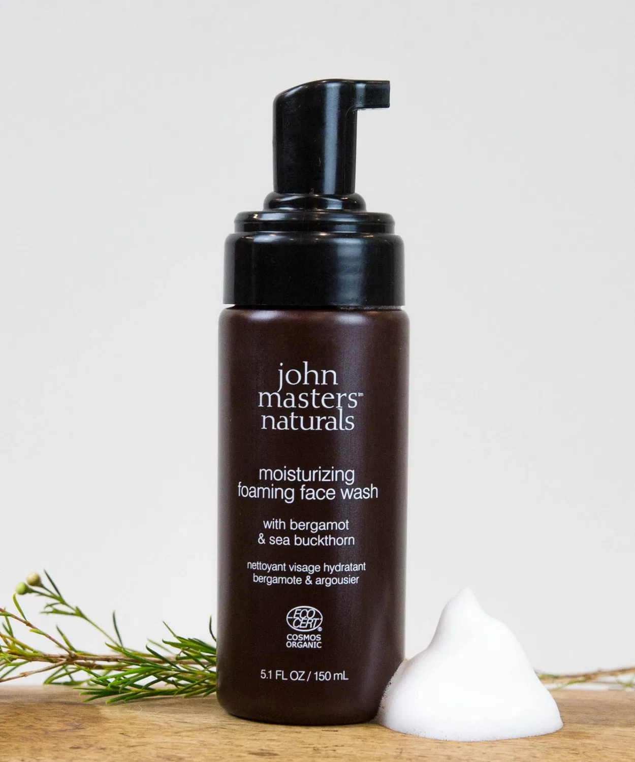 Пенка для умывания John Masters Organics — B&S с экстрактом бергамота и облепихи, , коричневый, 150 мл