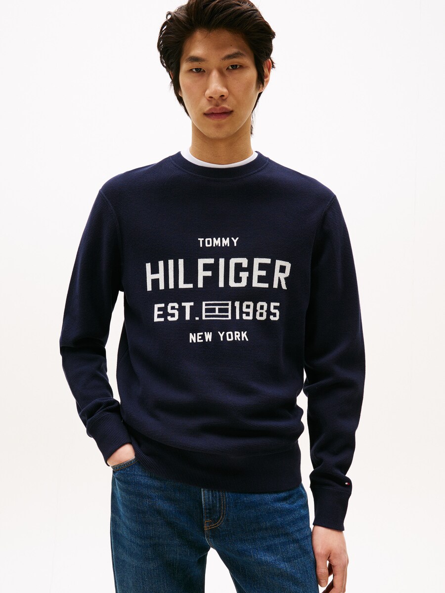 Свитер TOMMY HILFIGER ATHLEISURE, темно-синий — фото 2