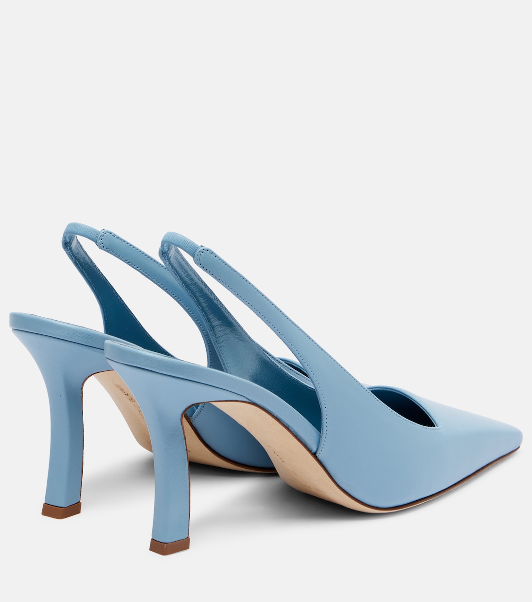 Кожаные туфли-лодочки Moirasli на ремешке Manolo Blahnik, 4241 Mblu — фото 2