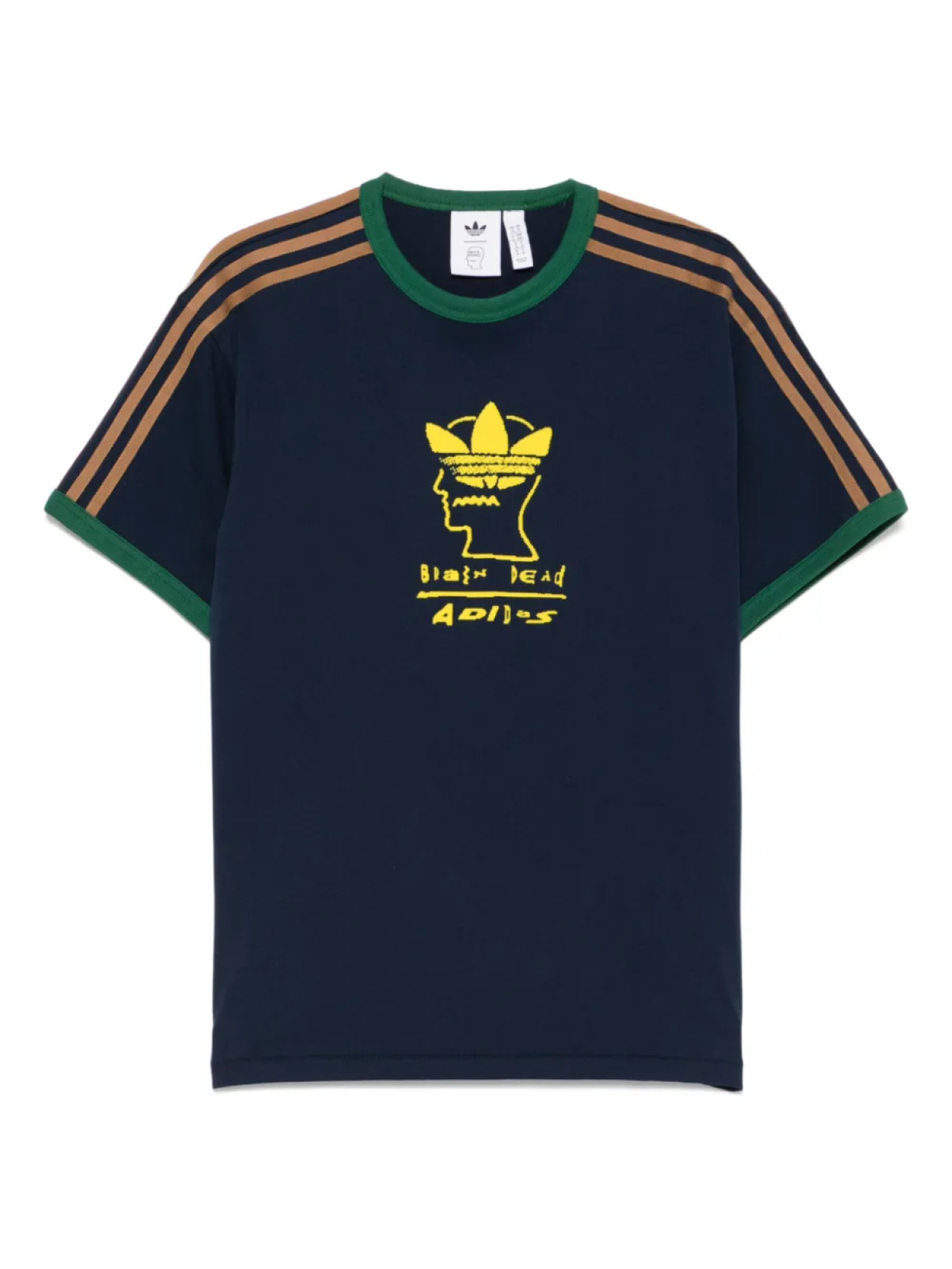 

Adidas футболка с логотипом из коллаборации с Brain Dead, синий