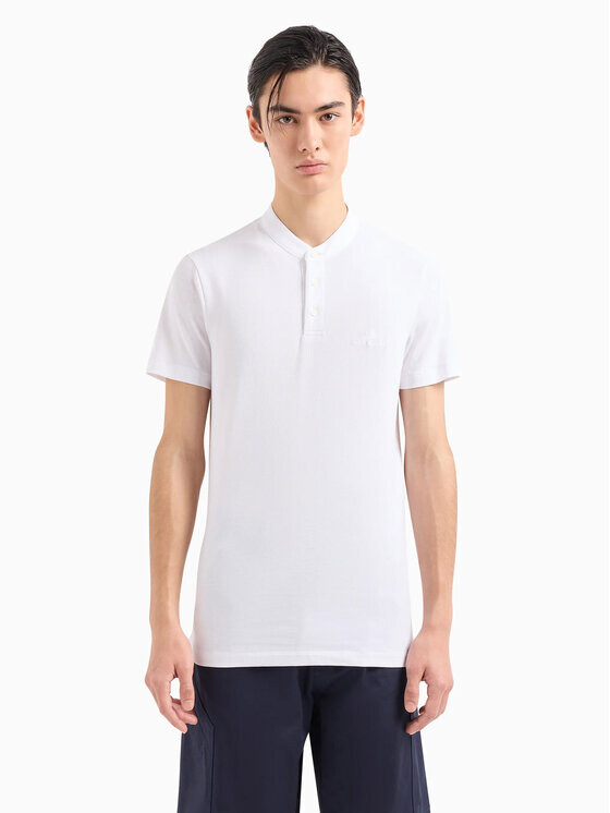 

Поло стандартного кроя Armani Exchange, белый