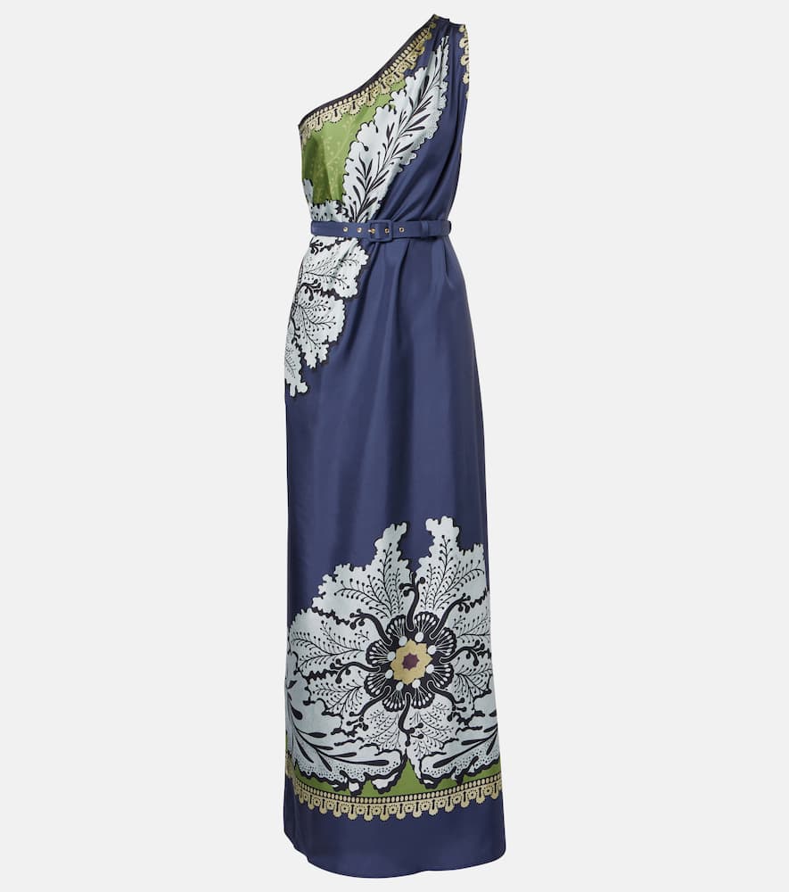 

Рой цветочное платье макси из шелка с одним плечом La DoubleJ, Bounty Placée