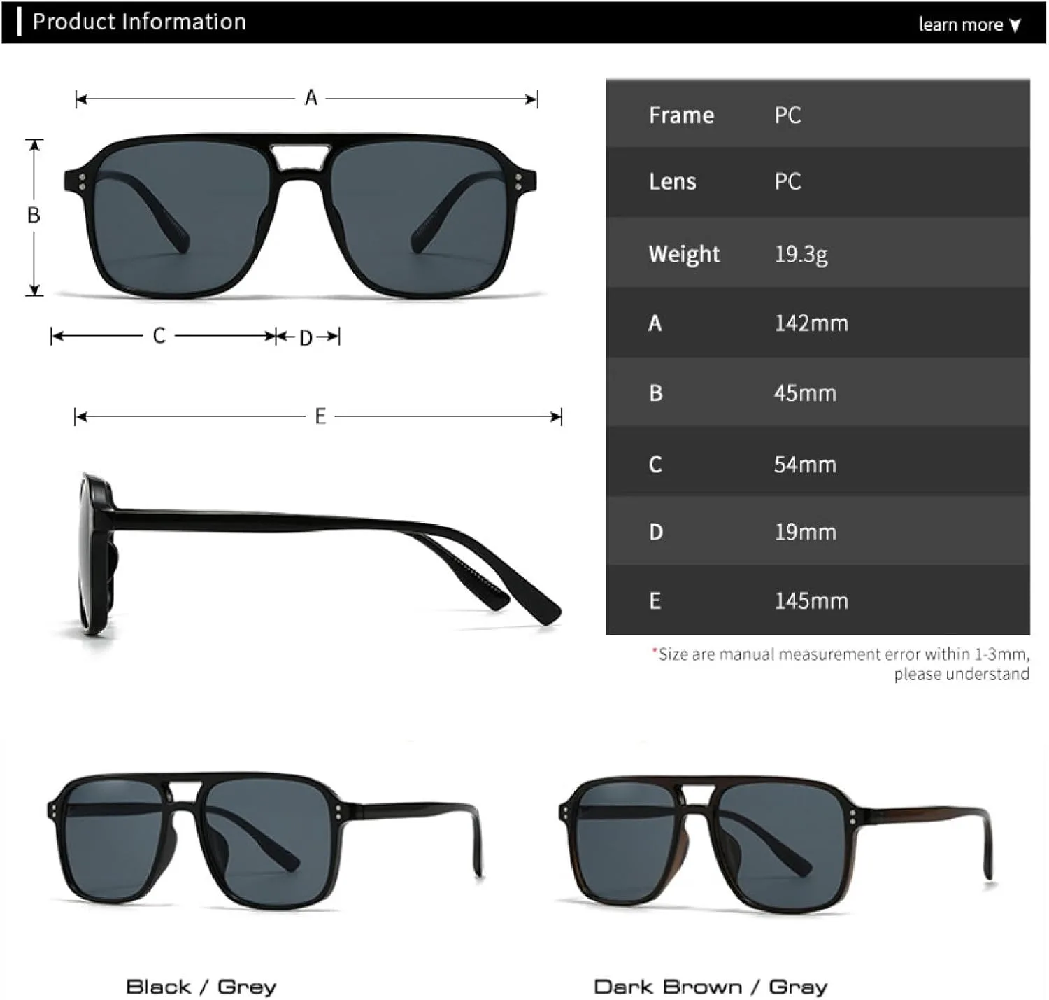 

Мужские солнцезащитные очки в стиле ретро с двойной перемычкой и заклепками, женские солнцезащитные очки с защитой от УФ-излучения UV400 TVTBBVV, Blue Blue
