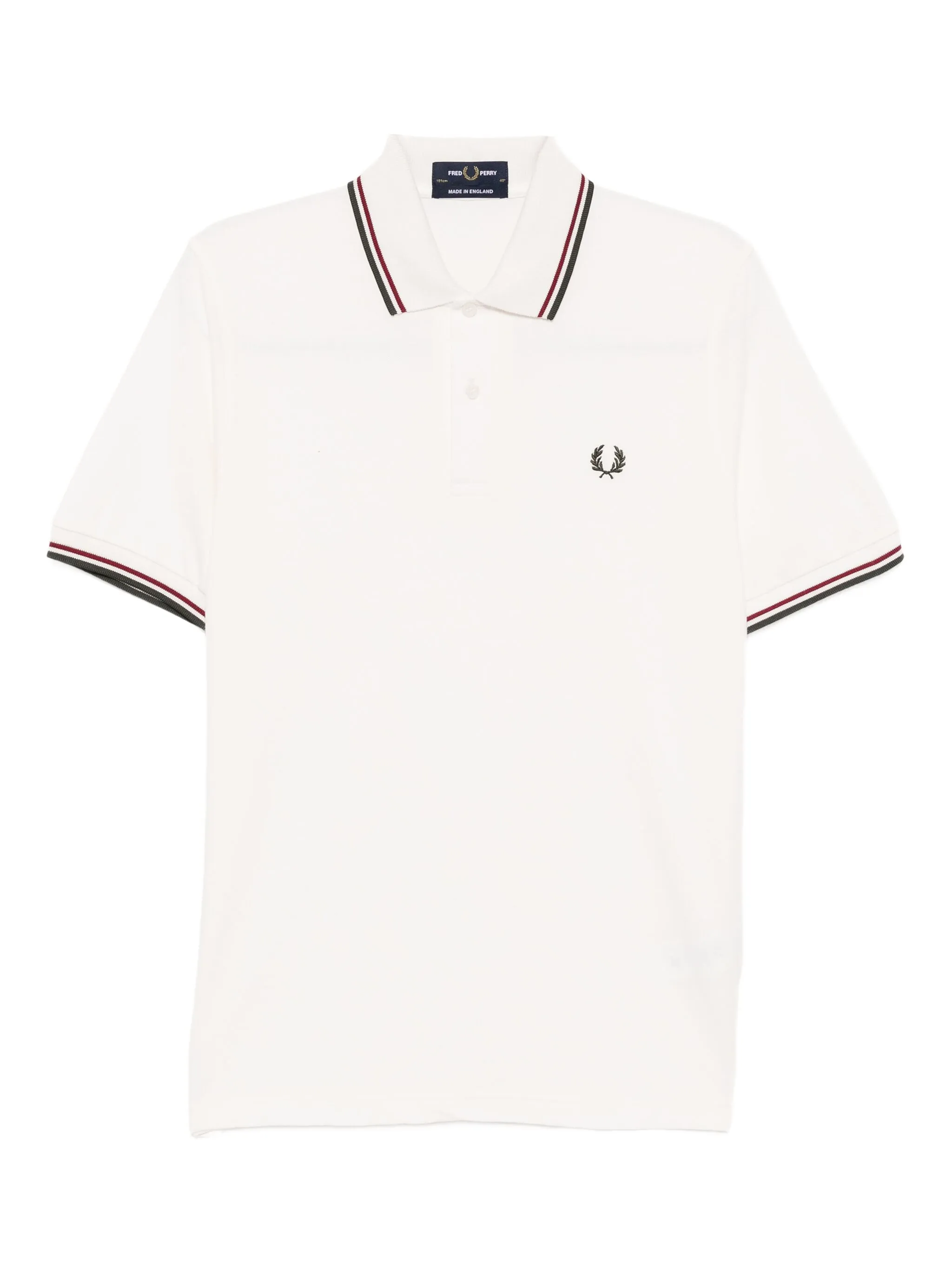 

Рубашка поло с вышитым логотипом Fred Perry, белый