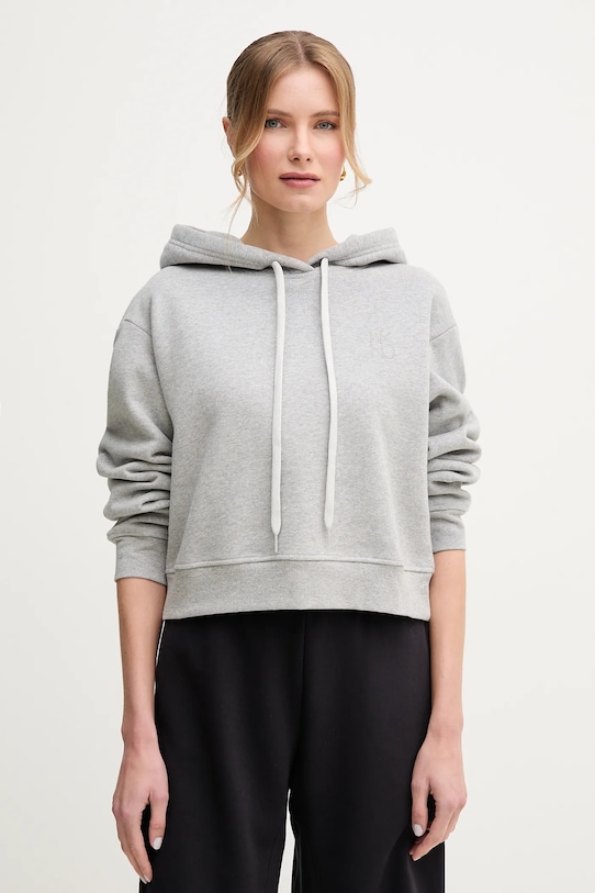 

Хлопковая толстовка Weekend Max Mara, серый
