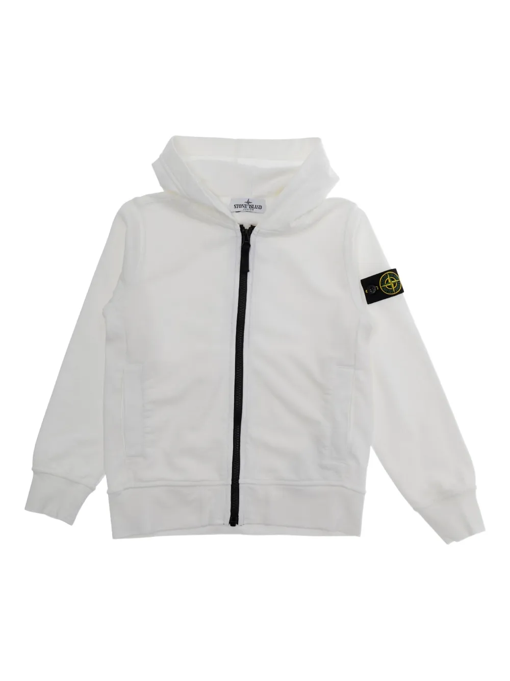 

Худи на молнии Stone Island Junior, белый