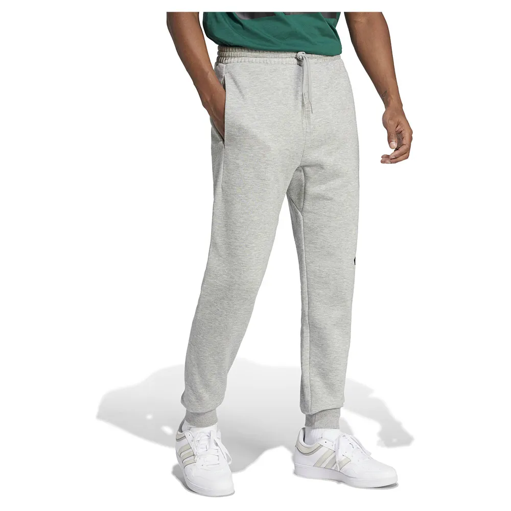 Джоггеры adidas Essentials Big Logo Cuffed Fleece, серый — фото 4
