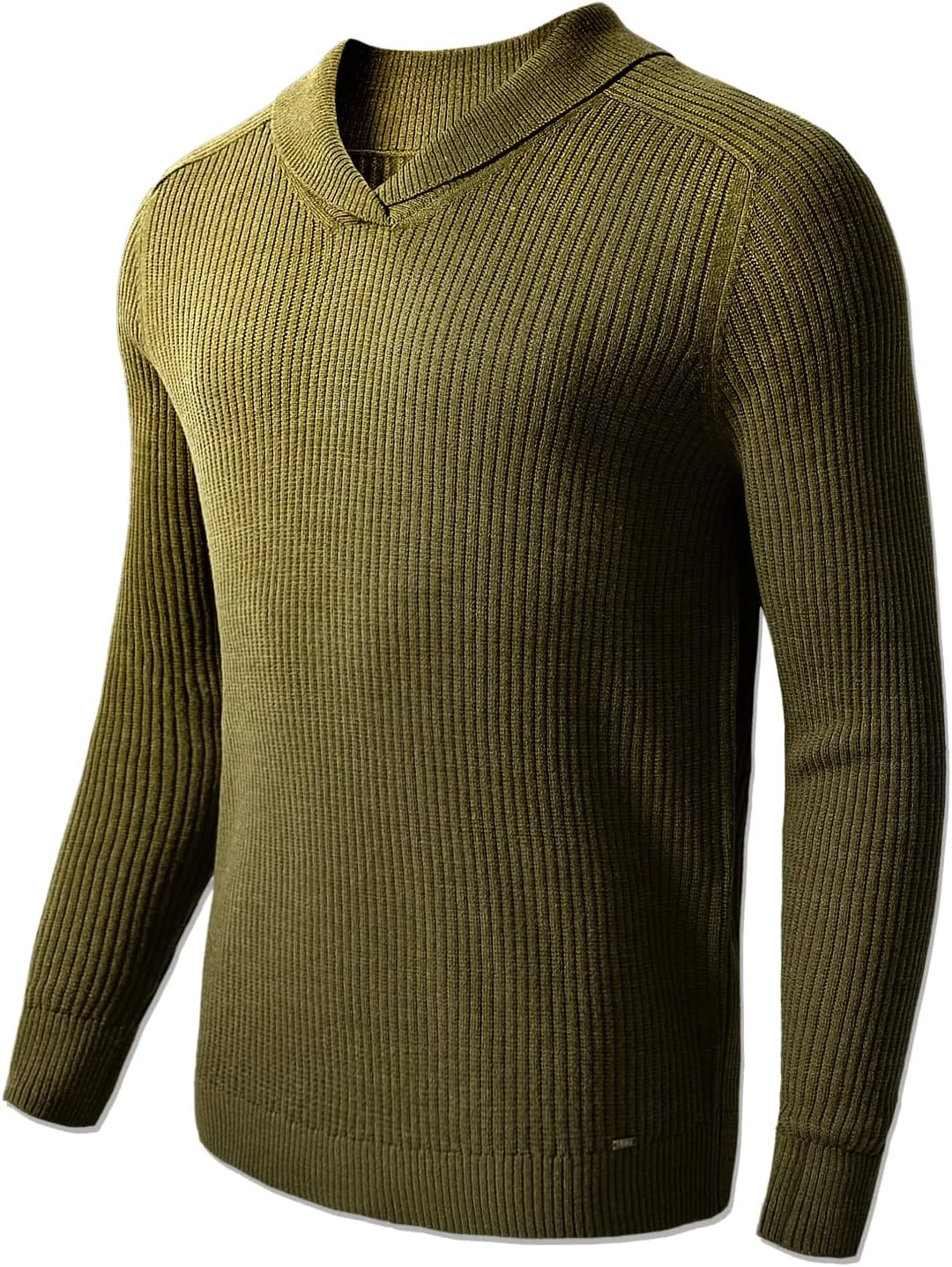 

Винтажный мужской свитер с шалькой ZHILI