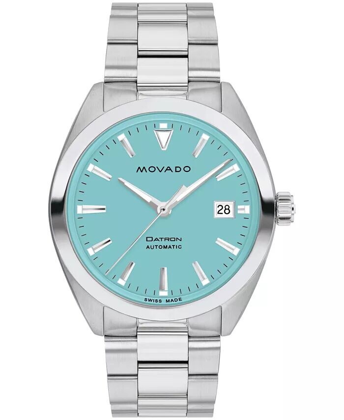 

Мужские часы Datron Swiss Auto серебристого цвета из нержавеющей стали, 40 мм Movado, серый