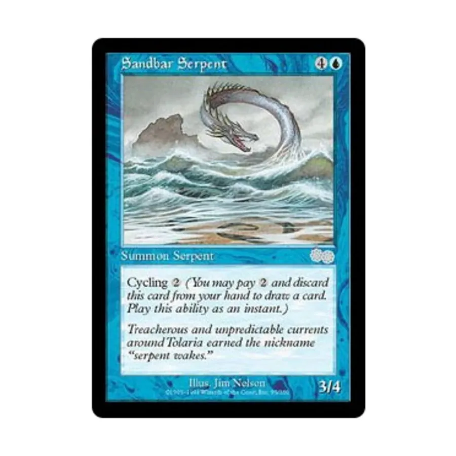 

CCG Песчаный змей (U), MTG - Urza's Saga