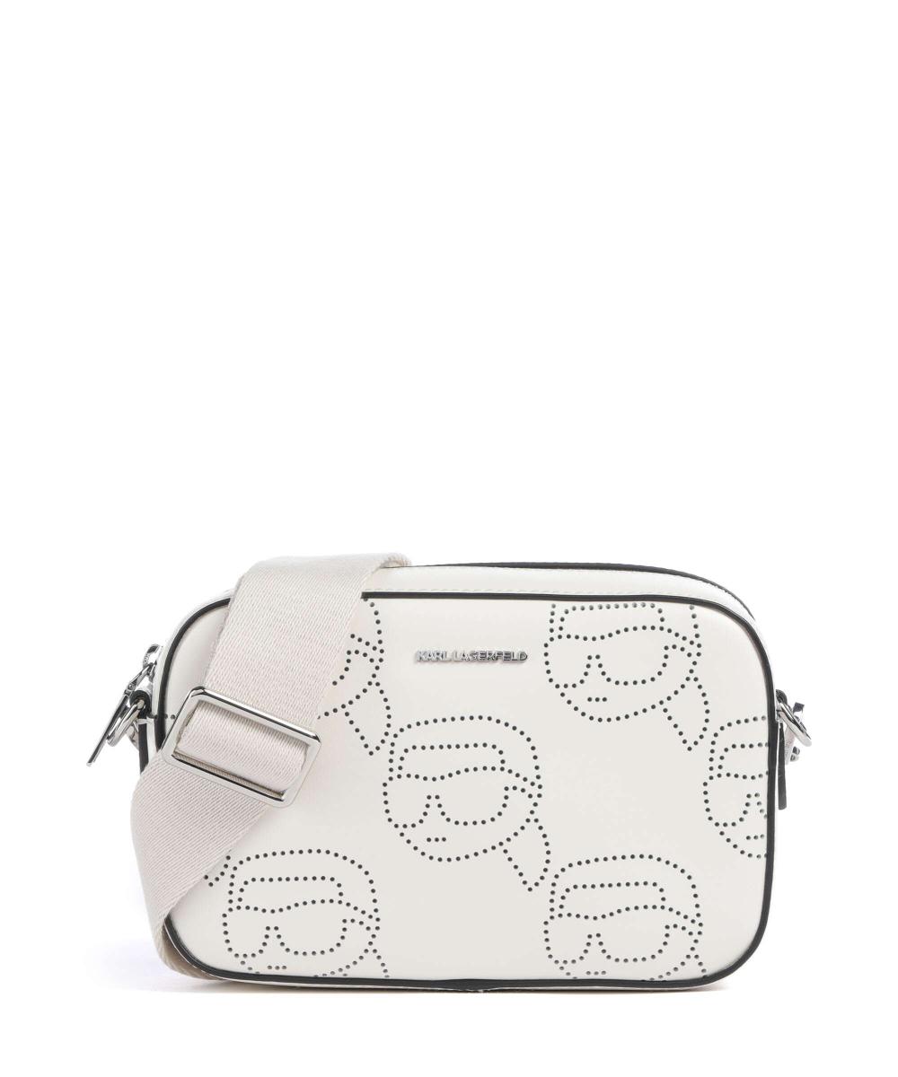 

Сумка через плечо K/Ikonik из мелкозернистой коровьей кожи Karl Lagerfeld, бежевый