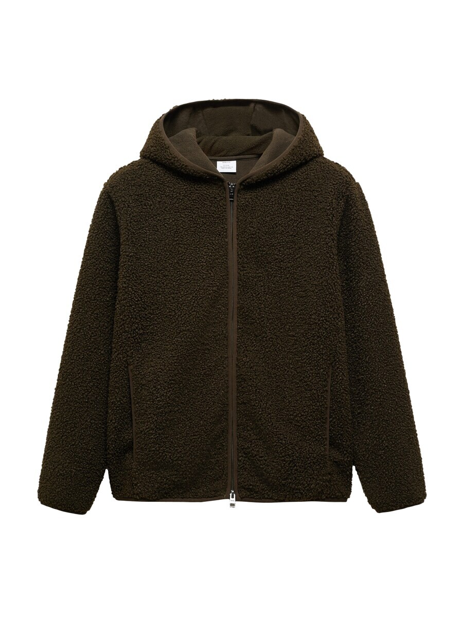 

Флисовая куртка MANGO MAN Fleece Jacket, оливковый