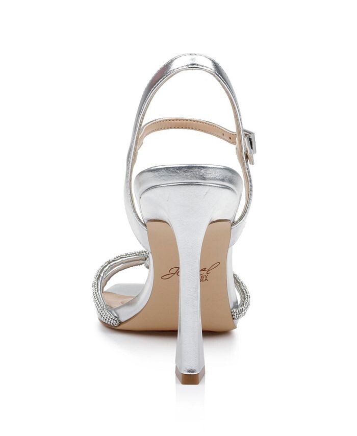 Женские вечерние сандалии Madison Jewel Badgley Mischka, серебро — фото 3