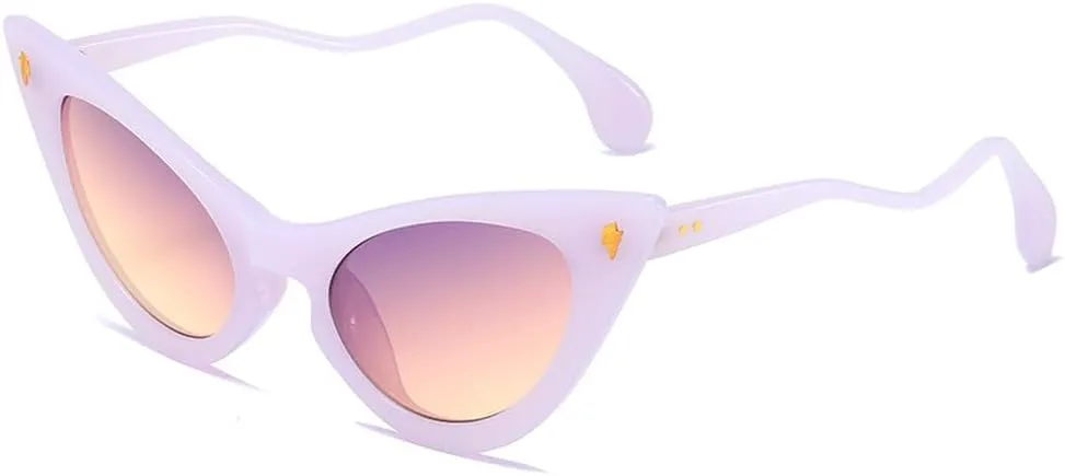 

Роскошные солнцезащитные очки «кошачий глаз» для женщин, сексуальные ретро-очки небольшого размера в стиле «кошачий глаз», яркие очки для женщин LVTFCO, 7