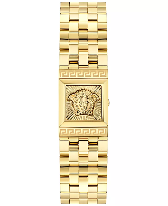 Женские наручные часы Swiss Reveal Square с позолотой, размер 18x25 мм Versace — фото 2