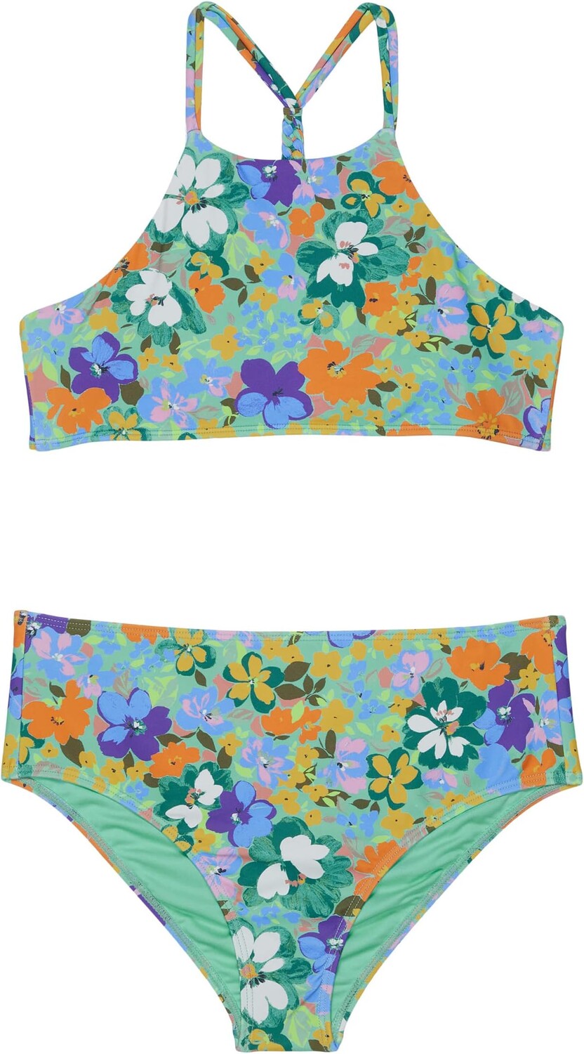 

Купальник O'Neill Kids Sami Floral Braided Strap High Neck Set, цвет Multicolored