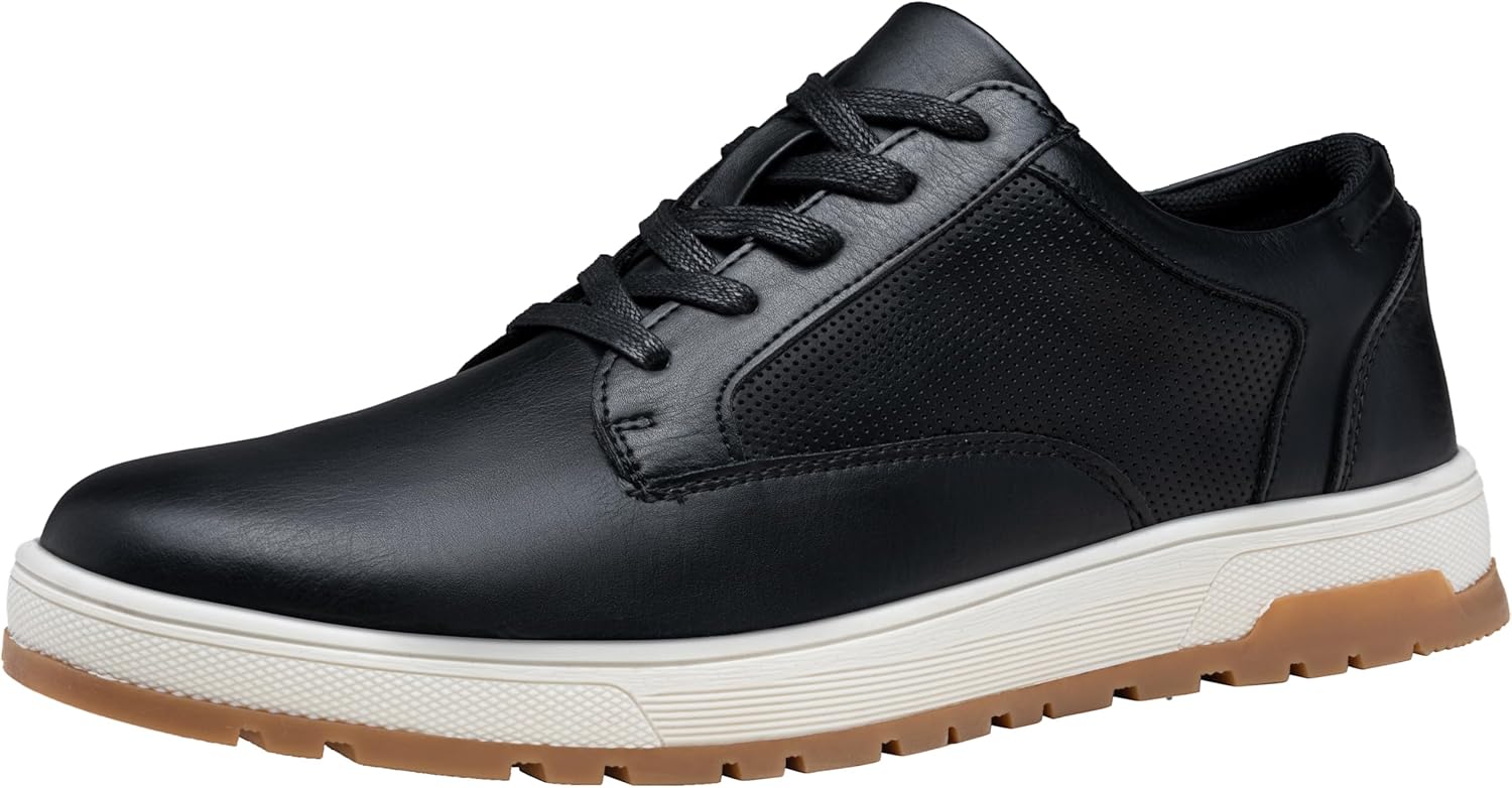 

Мужские модные кроссовки Jousen Классические ретро повседневные туфли для мужчин Дышащие деловые кроссовки, черный