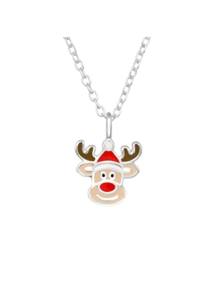 

Alexander York Колье с подвеской в виде оленя из серебра 925 пробы, комплект из двух серебряных элементов