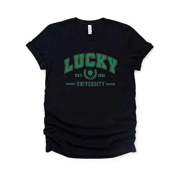 

Футболка Lucky university с коротким рукавом и принтом Simply Sage Market, Black