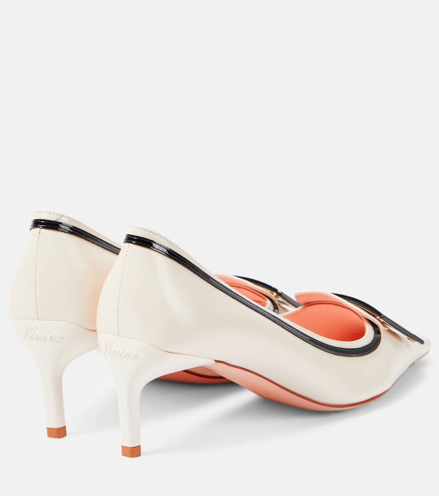 Туфли-лодочки Viv' Canard 55 из кожи Roger Vivier, C019(Cire')+B999(Nero) — фото 2