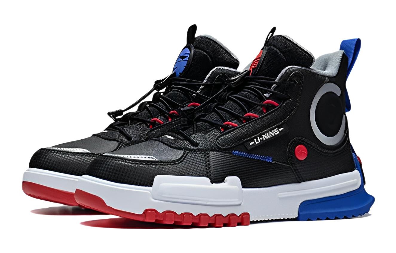 Кроссовки LINING YOUNG Kids Lifestyle Shoes GS High-top Black — фото 3