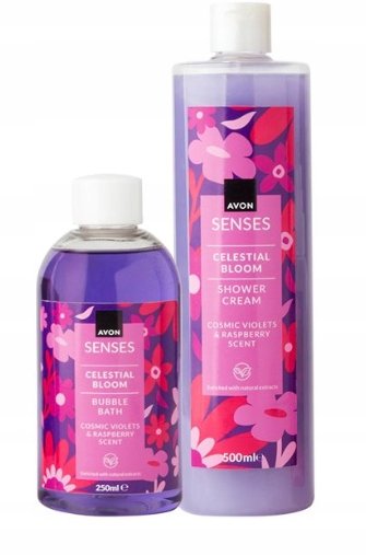 

Avon Celestial Bloom Violet and Raspberry Set [гель 500 мл, жидкость 250 мл]. Inna marka