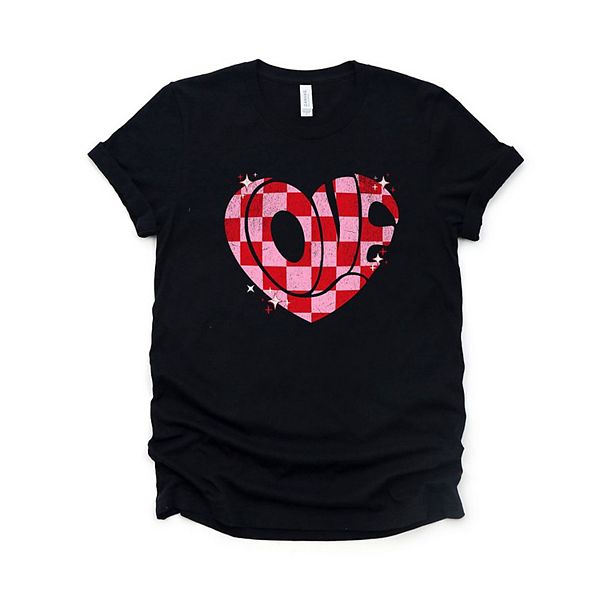 

Футболка Love checkered puzzle heart с коротким рукавом Simply Sage Market, Black, Черный, Футболка Love checkered puzzle heart с коротким рукавом Simply Sage Market, Black